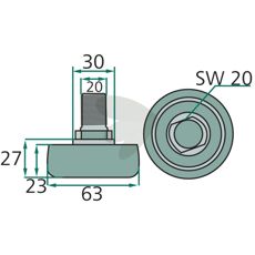 Kolvrulle - AE30220