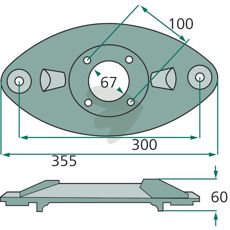 Tallrik hger - B2281386