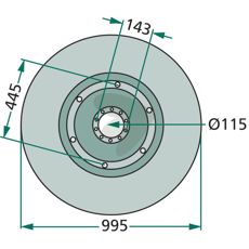 Glidtallrik - ET-049K0