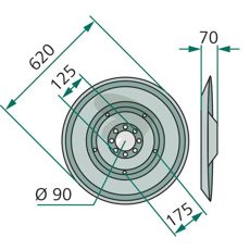 Glidtallrik - XD-441K0